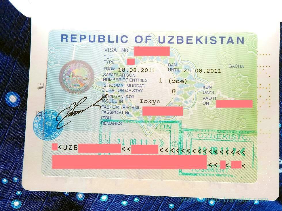 Visa for Uzbekistan
