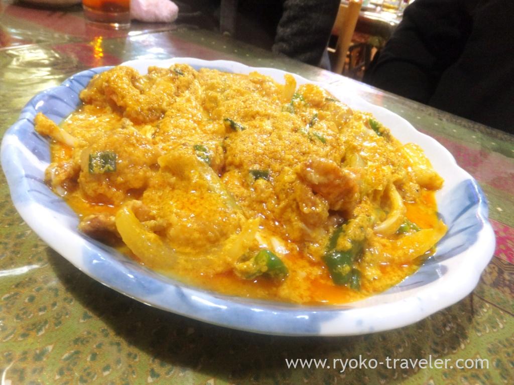Fried soft-shell crab with curry sauce, Inakamura (Koiwa)