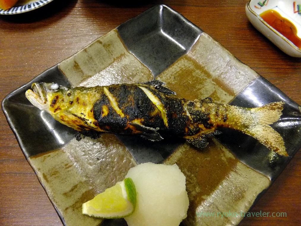 Grilled salted ayu, Takahashi (Tsukiji Market)