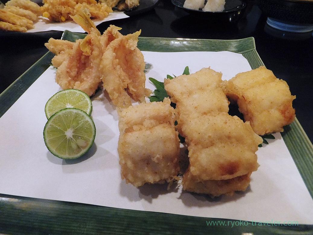 Cutlass fish tempura, Choseian (Tsukiji)