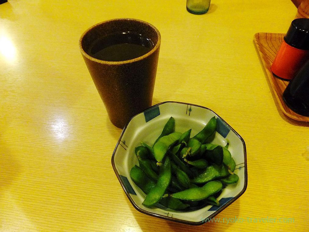 Japanese sake and edamame, Toriharu Shimousa-Nakayama branch (Shimousa-nakayama)