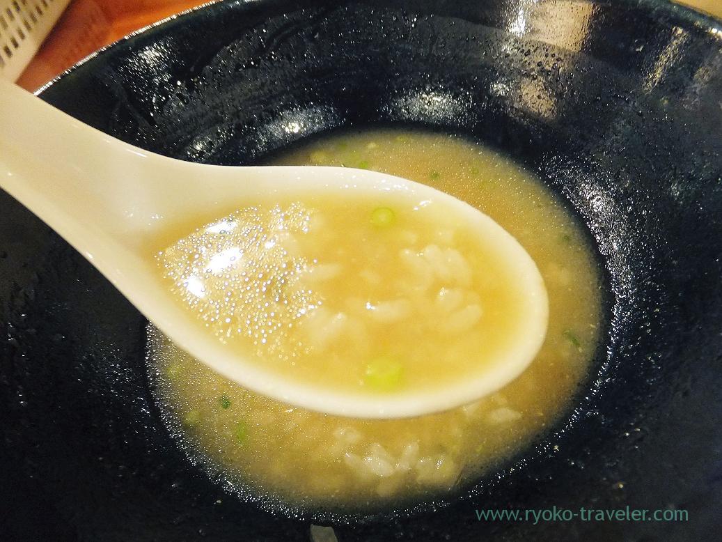 Ponzu into the soup, Tori-Ryori Ariake (Monzen-nakacho)
