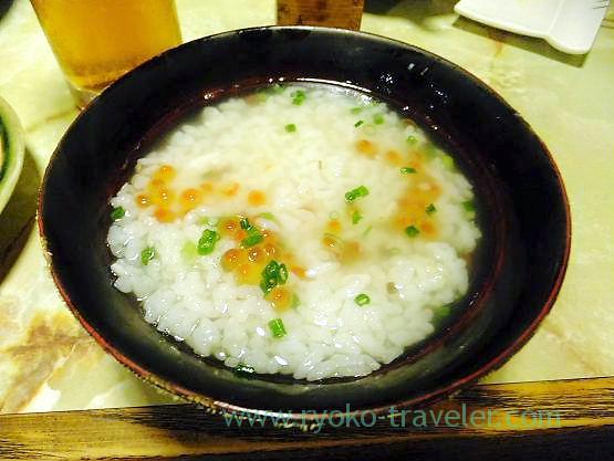 Sea bream rice and dashi soup, Kashigashira (Tsukiji)