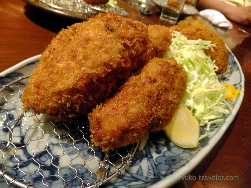 Deep fried oysters, Yamadaya (Tsukiji)