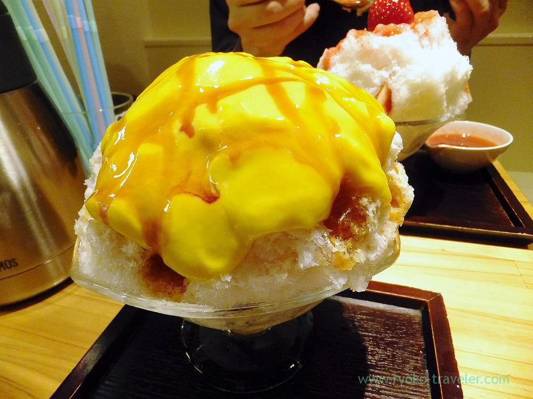 Pumpkin cream caramel kakigori, Himitsu-do (Nippori)