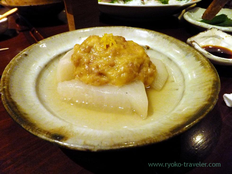 Simmered Shogo-in kabura radish, Yamadaya (Tsukiji)