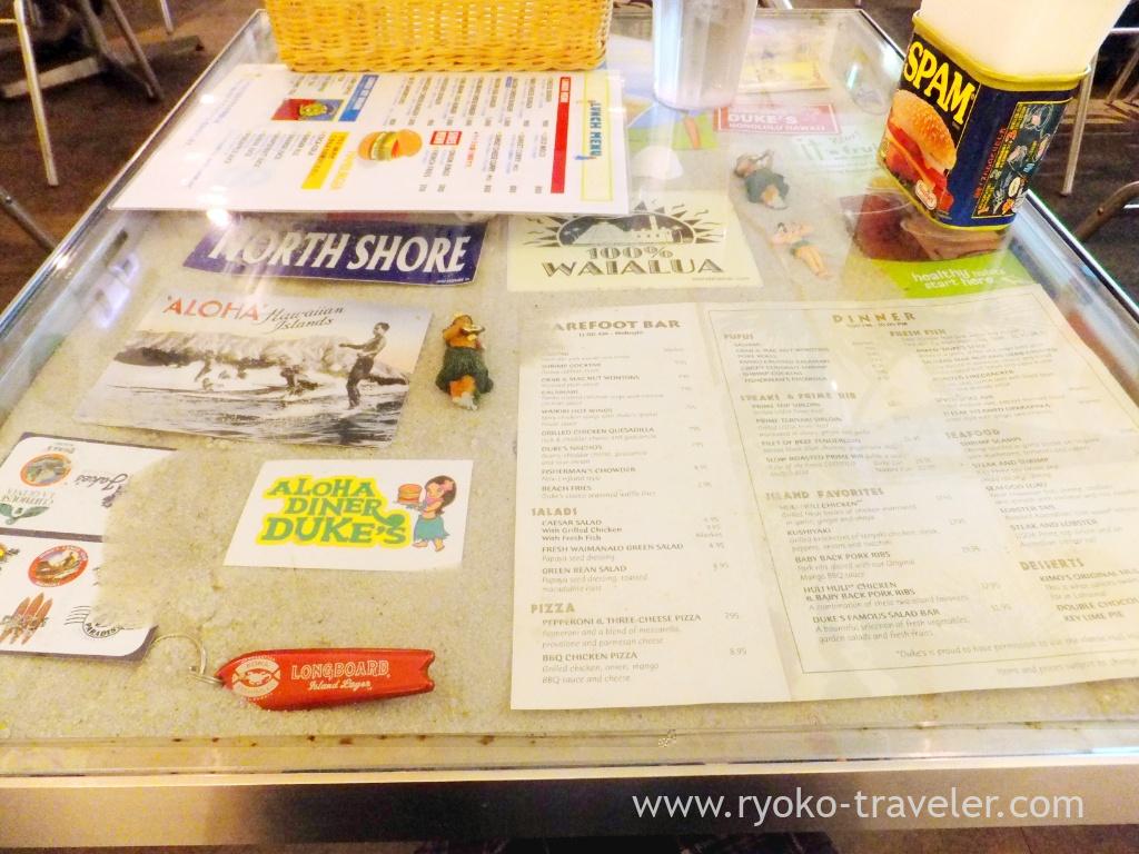 On the table, Aloha diner dukes (Funabashi)