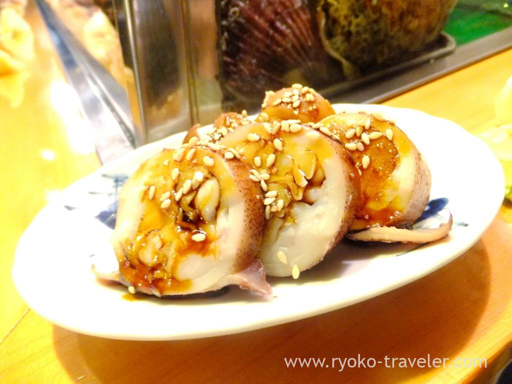 Boiled squid, Sushidai (Tsukiji Market)