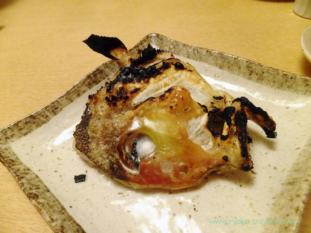 Grilled tilefish's head, Ginza Shimada (Ginza)