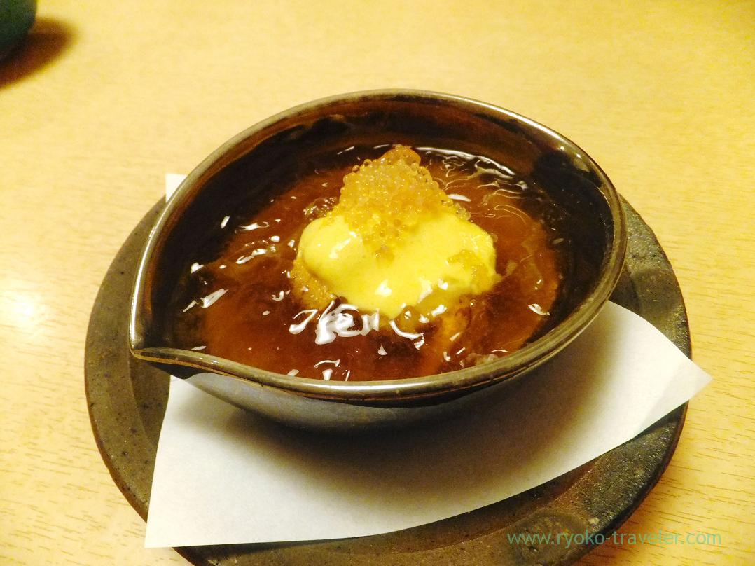 Sea urchin with spiny lobster jelly, Ginza Shimada (Ginza)