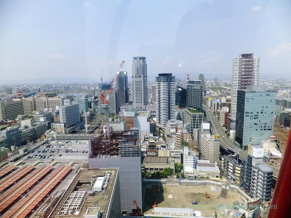 View from ferris wheel1, Red ferris wheel (Umeda)