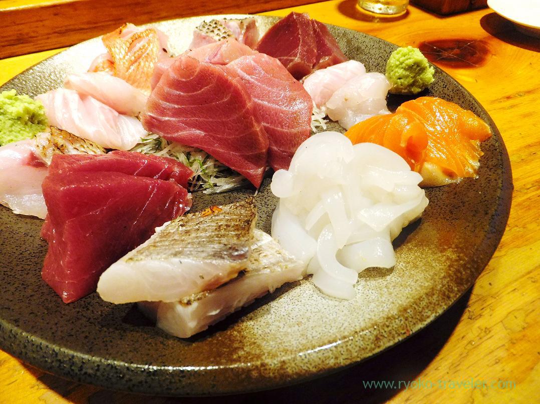Assorted sashimi, Kashigashira (Tsukiji)