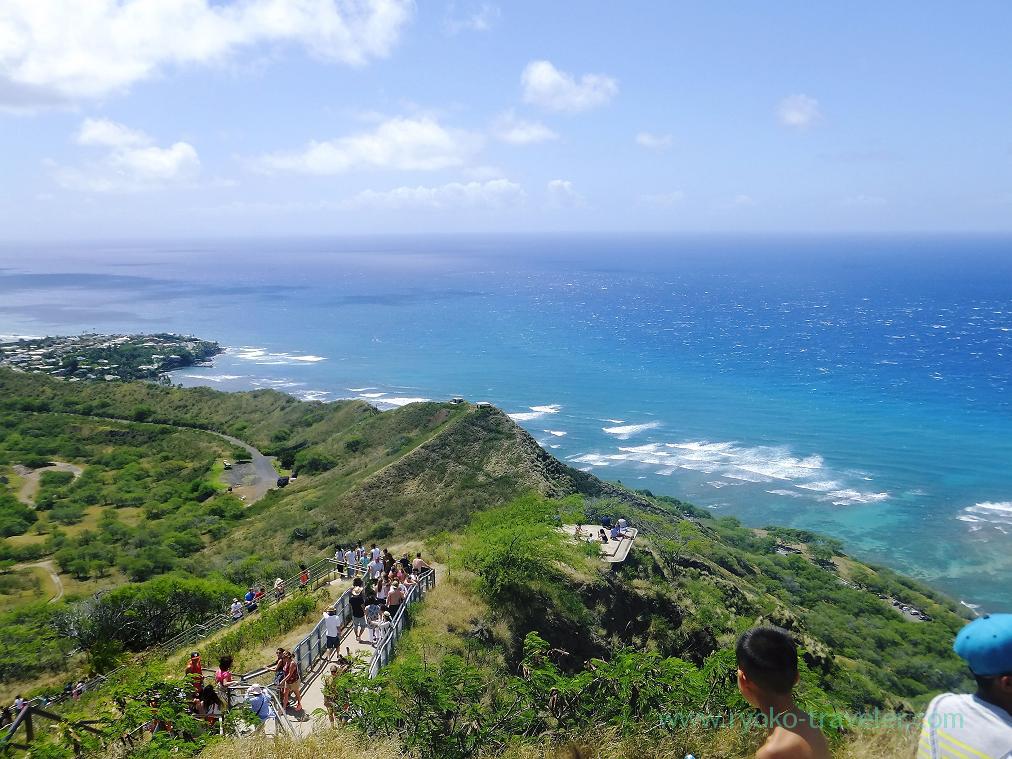 View from the top 1, Diamond head, Honolulu 2014