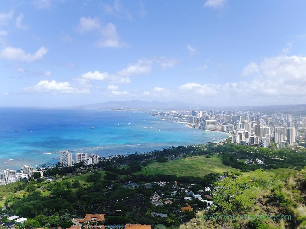 View from the top 2, Diamond head, Honolulu 2014