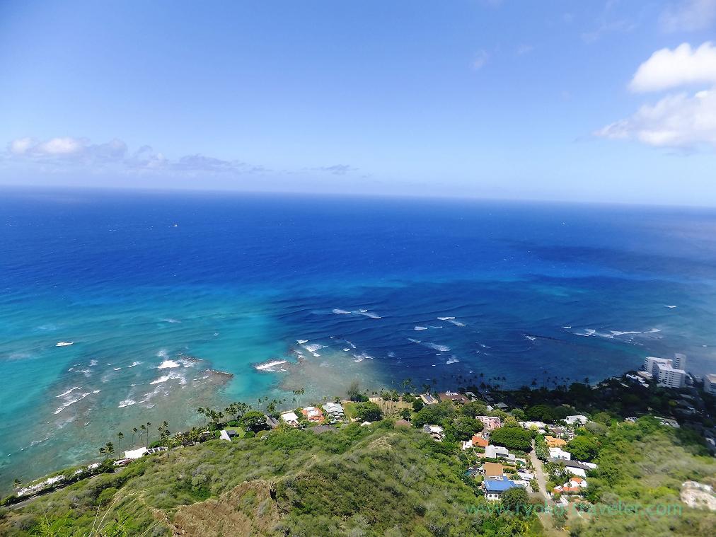 View from the top 3, Diamond head, Honolulu 2014
