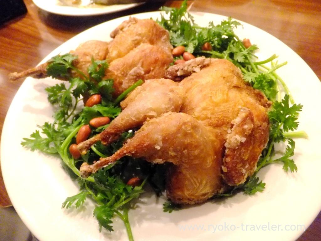 Fragrant Deep fried quail, Goshizan (Kanda)
