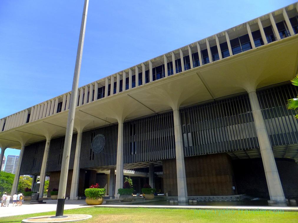 The state capitol, Downtown, Hawaii (Honolulu 2014)