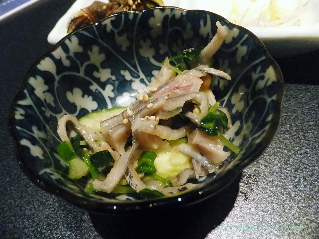 Vinegared tuna's skin and cucumber, Kashigashira (Tsukiji)