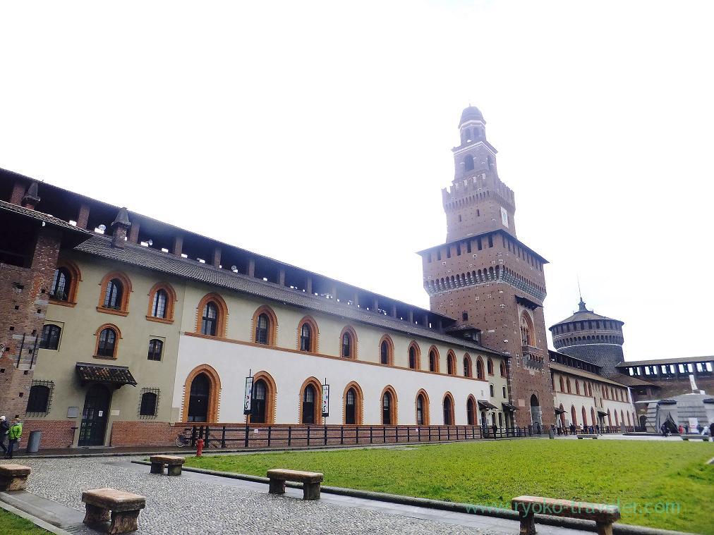 Architecture, Castello Sforzesco, Milano (Trip to italy 2015)