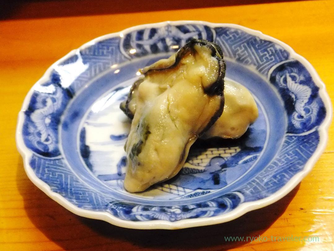 Oysters marinated with miso, Miyakozushi (Bakuro-Yokoyama)