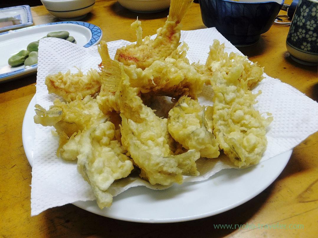 Sillago and big-eyed flathead tempura, Takeno (Tukiji)