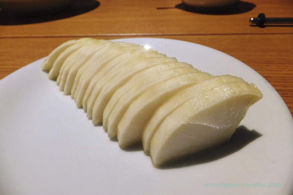Pickled daikon radish with mustard, Dining bar Gracia (Asakusabashi)