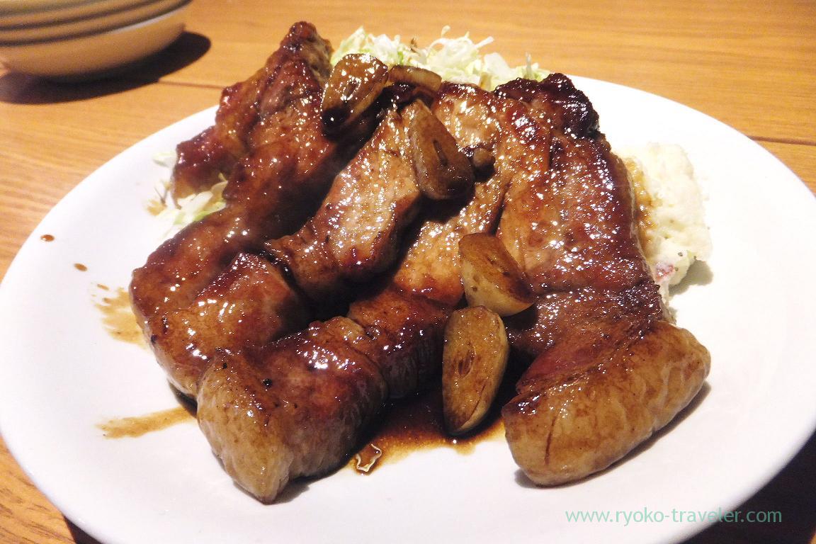Pork steak, Dining bar Gracia (Asakusabashi)