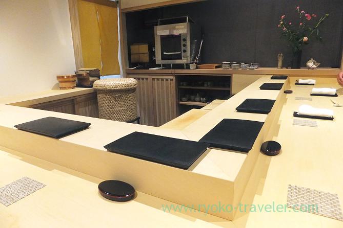 Counter table, Sushi Hashimoto (Shintomicho)