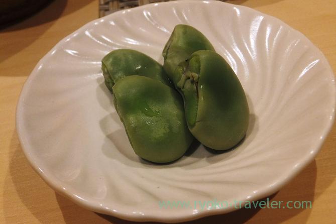 fava bean, Sushi Hashimoto (Shintomicho)