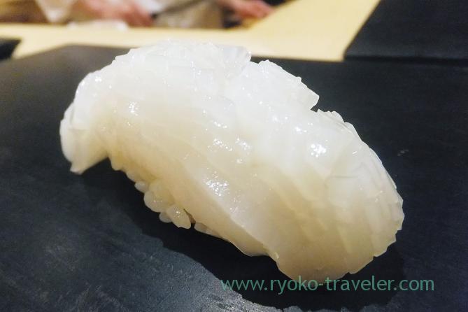 Golden cuttlefish, Sushi Hashimoto (Shintomicho)