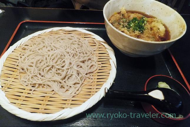 Kakiage soba set, Choseian (Tsukiji)
