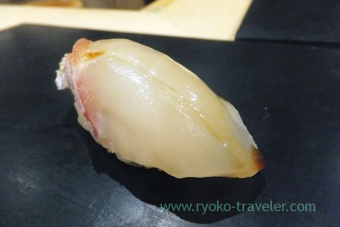 red sea bream, Sushi Hashimoto (Shintomicho)