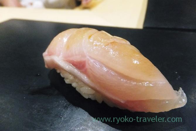 Sea bass, Sushi Hashimoto (Shintomicho)