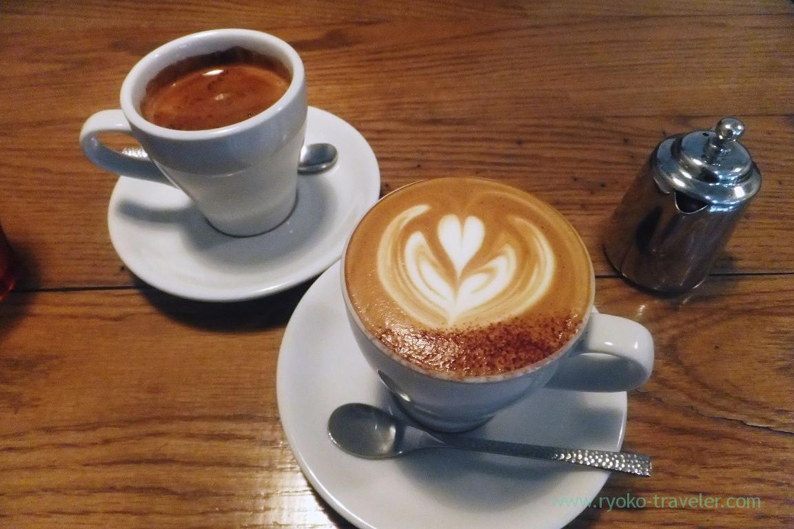 Cappchino and strong coffee, Monz Cafe (Monzen-nakacho)