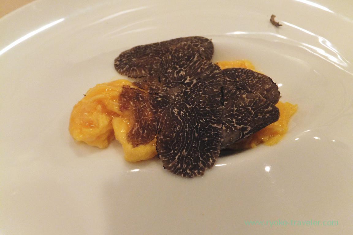 Frie egg and crab with truffle, Ryuen (Asakusa)