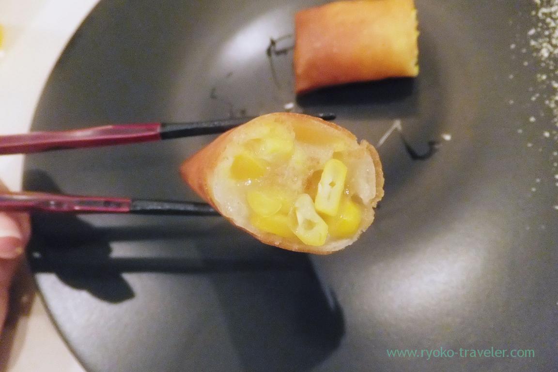 Spring roll with corn, Ryuen (Asakusa)