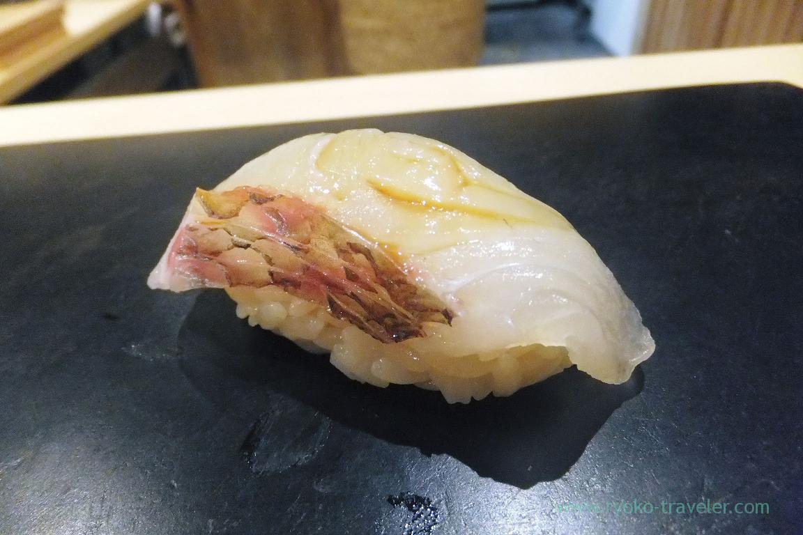 Red sea bream, Sushi Hashimoto (Shintomicho)