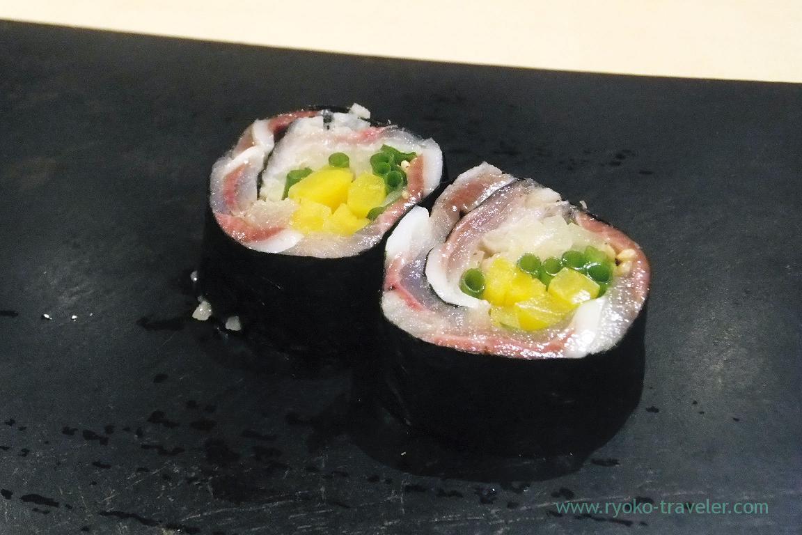 Sardine roll, Sushi Hashimoto (Shintomicho)