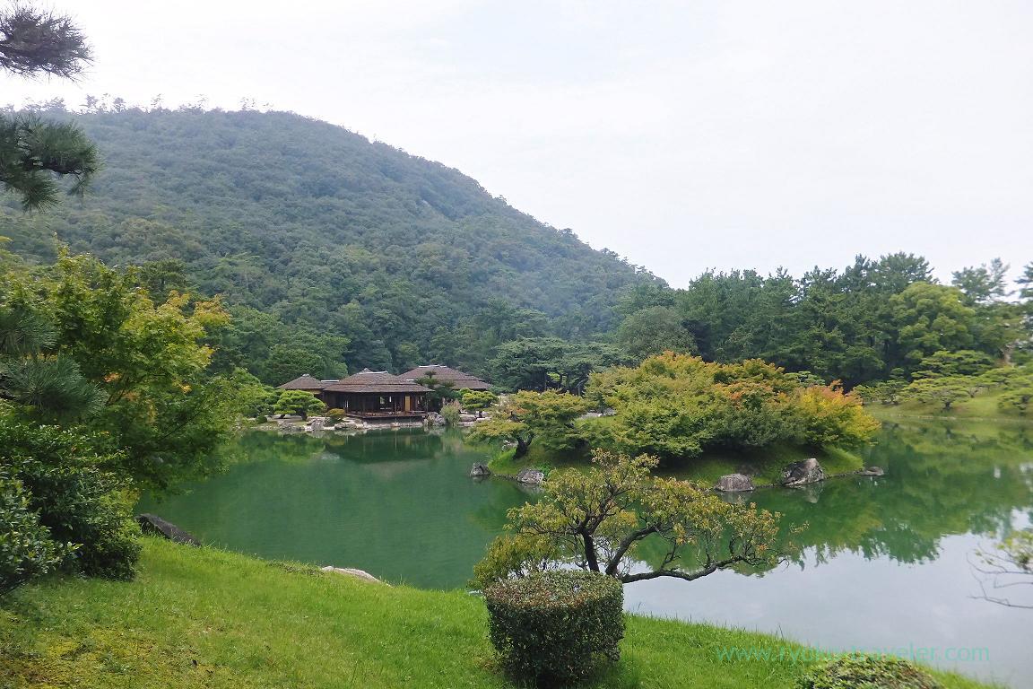 Kikugetsutei and nanko lake, Ritsurin garden, Udon tour managed by Kotosan bus,(Takamatsu 2015)