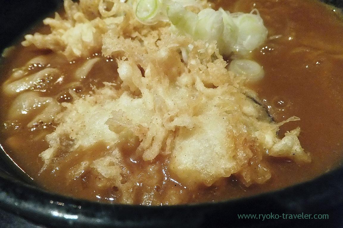 Oyster of Curry Soba with oyster tempura, Choseian (Tsukiji)
