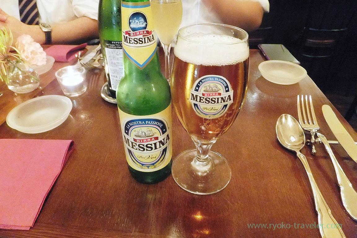 Toasted with Italian beer named MESSINA, il tram (Kiyosumi Shirakawa)