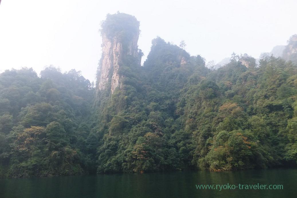 View from the boat 1, Baofeng Lake ,Zhangjiajie(Zhangjiajie and feng huang 2015)
