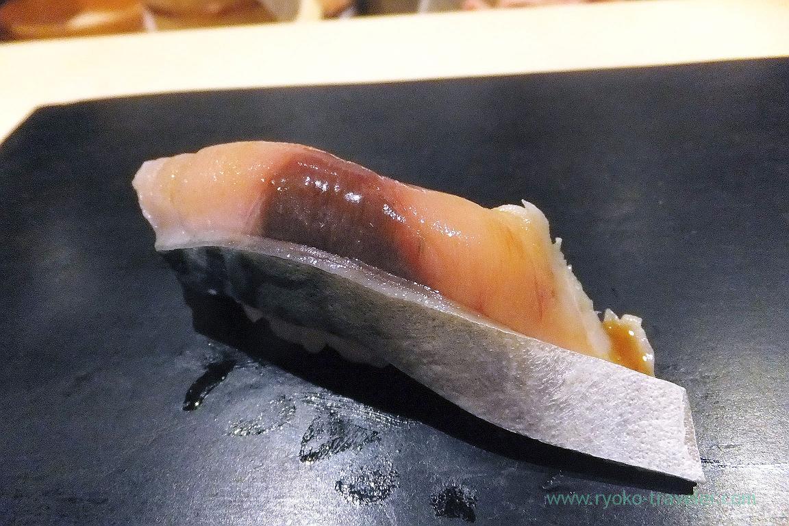 Vinegared mackerel, Sushi Hashimoto (Shintomicho)