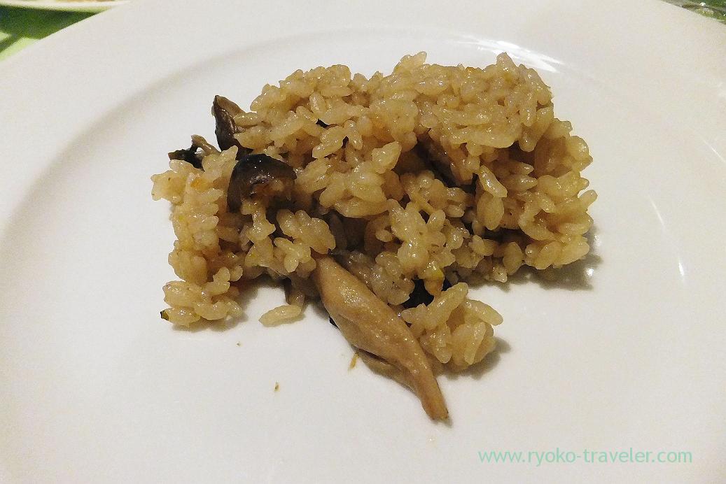 Fried rice with mushrooms, Persil (Ginza)