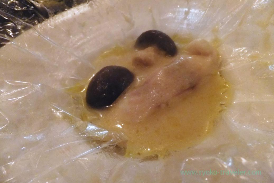Whitefish vapore with Tanba shimeji mushrooms, Shimonita green onion and gnocchi, il tram (Kiyosumi-Shirakawa)