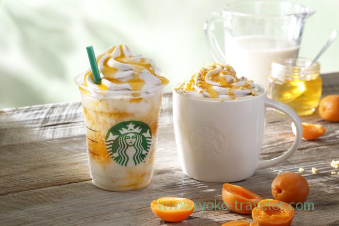 Limited apricot honey soy series of starbucks coffee