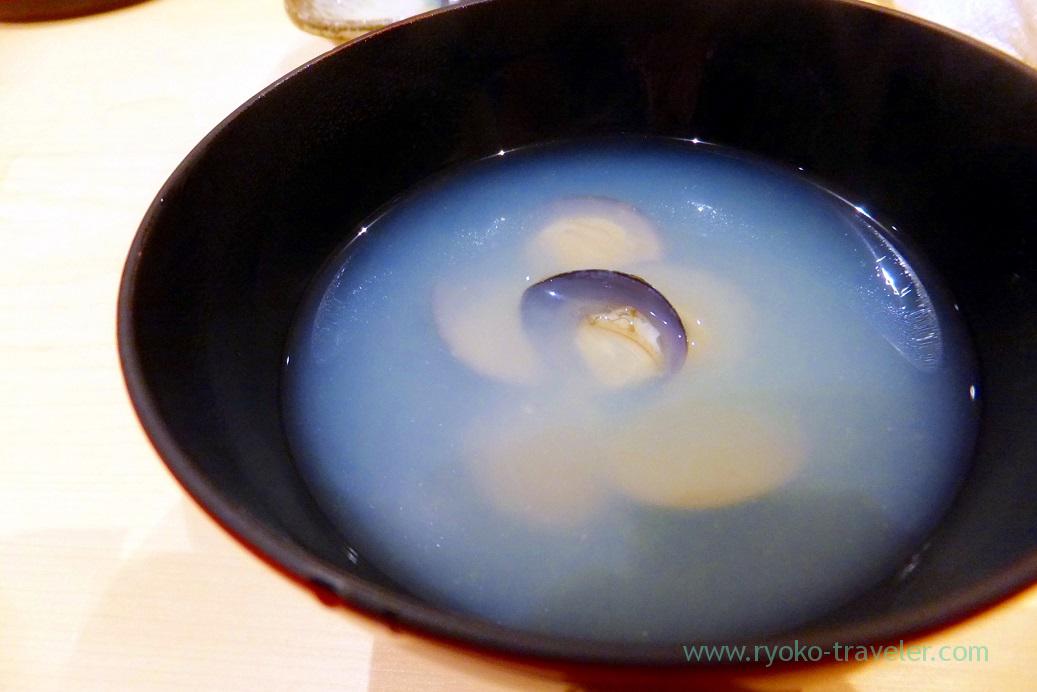 Shijimi clam soup, Sushi Hashimoto (Shintomicho)