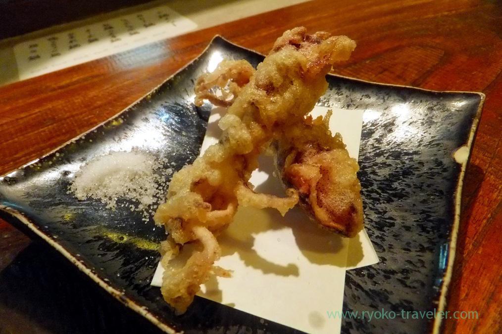 Squid tempura, Kingyoya (Funabashi)