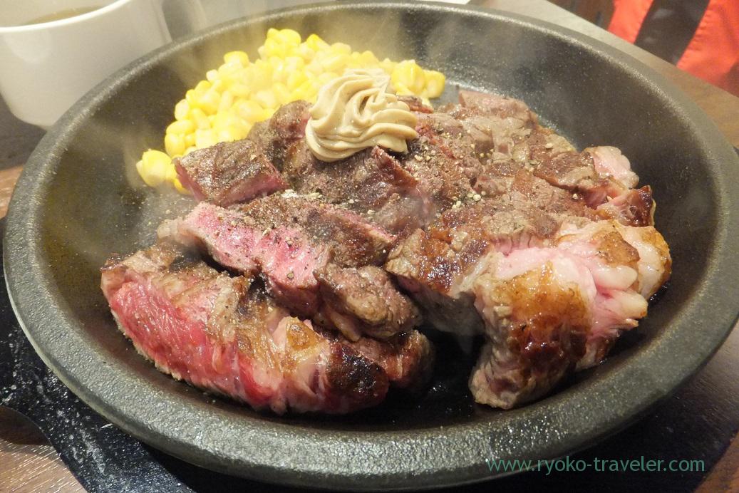 Wild steak 300g, Ikinari steak Harumi toriton branch (Kachidoki)