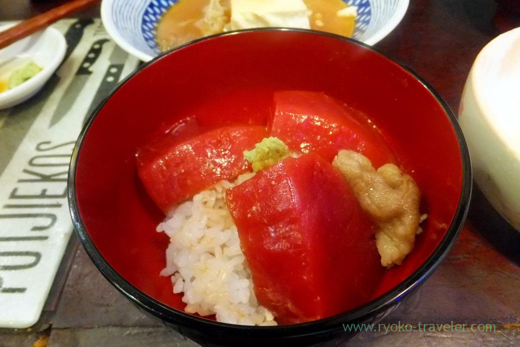 marinated tuna bowl by myself, Yonehana (Tsukiji Market)